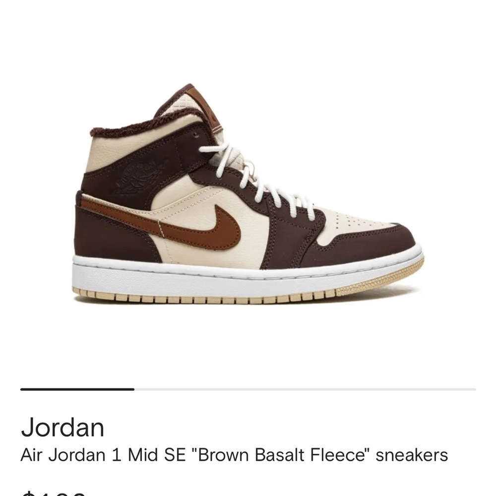 Jordan Brown Basalt Sneakers with Fleece Comfort